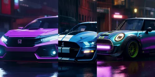 Your Cars In A Cyberpunk World generated by midjourney