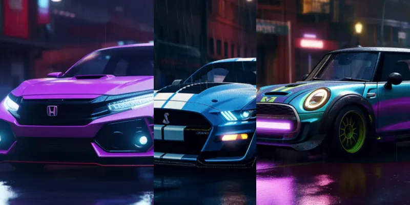Your Cars In A Cyberpunk World generated by undefined