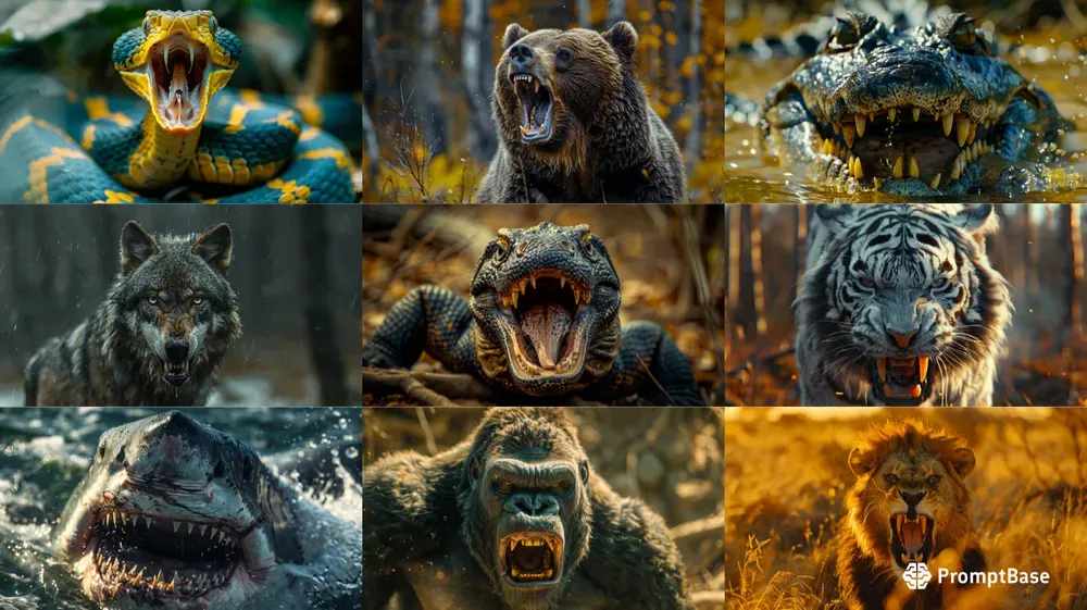 Stunning Wild Animals 3D Images