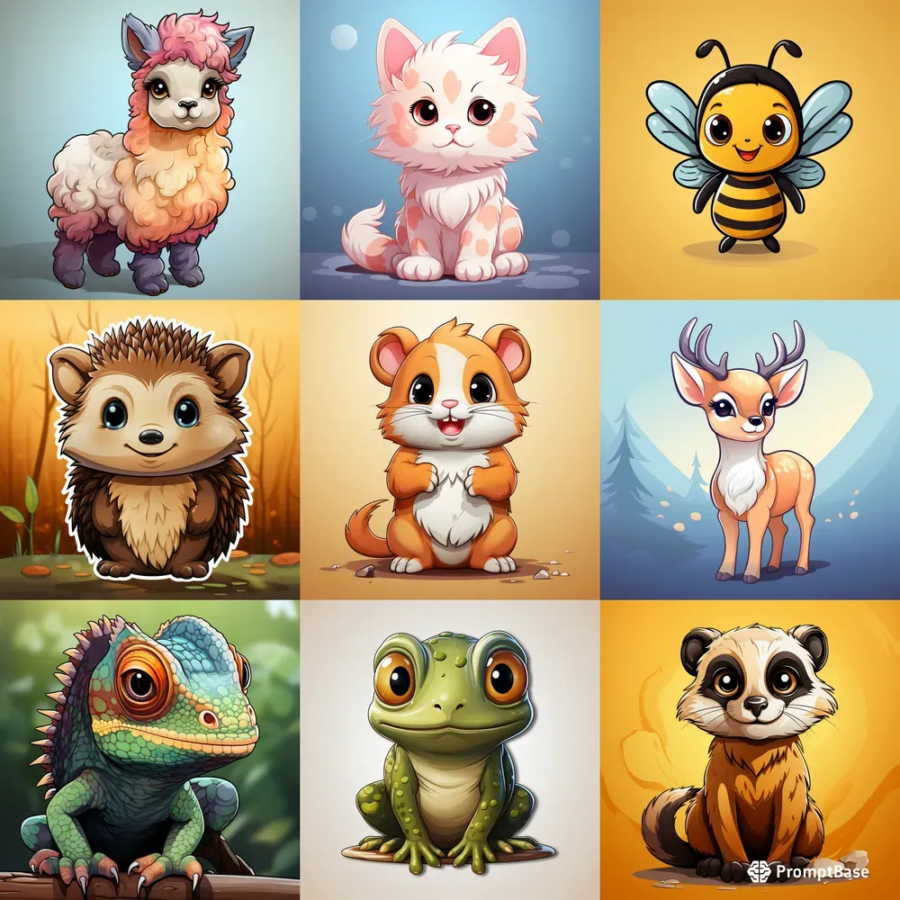 Cute Cartoon Animals