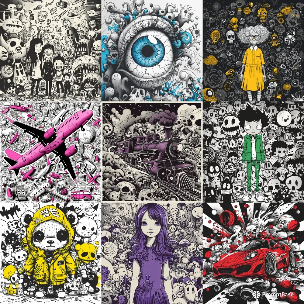 Dark Cartoon Doodles