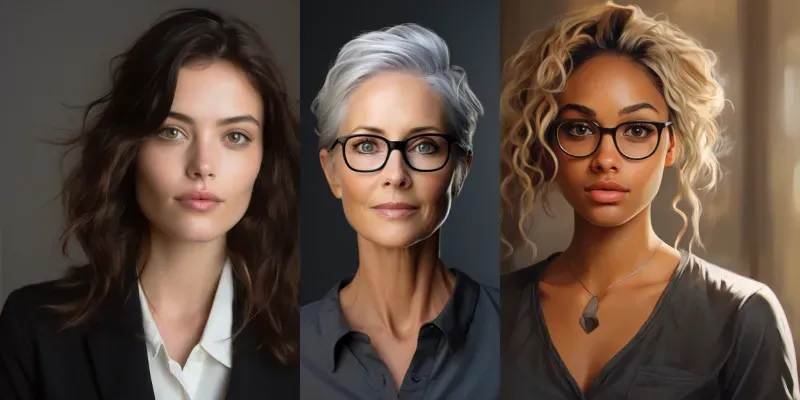 Professional Women Work Headshots generated by undefined