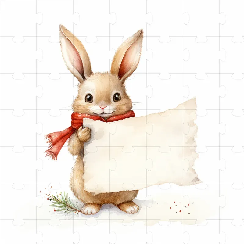 Christmas Animals With Signs Cliparts