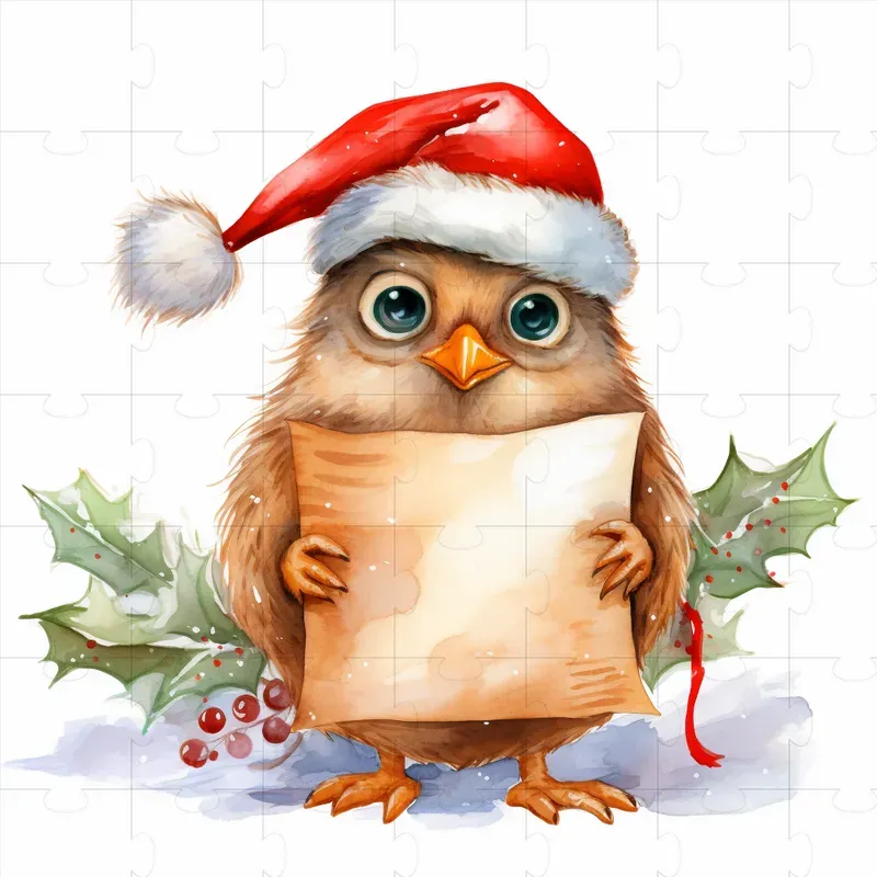 Christmas Animals With Signs Cliparts