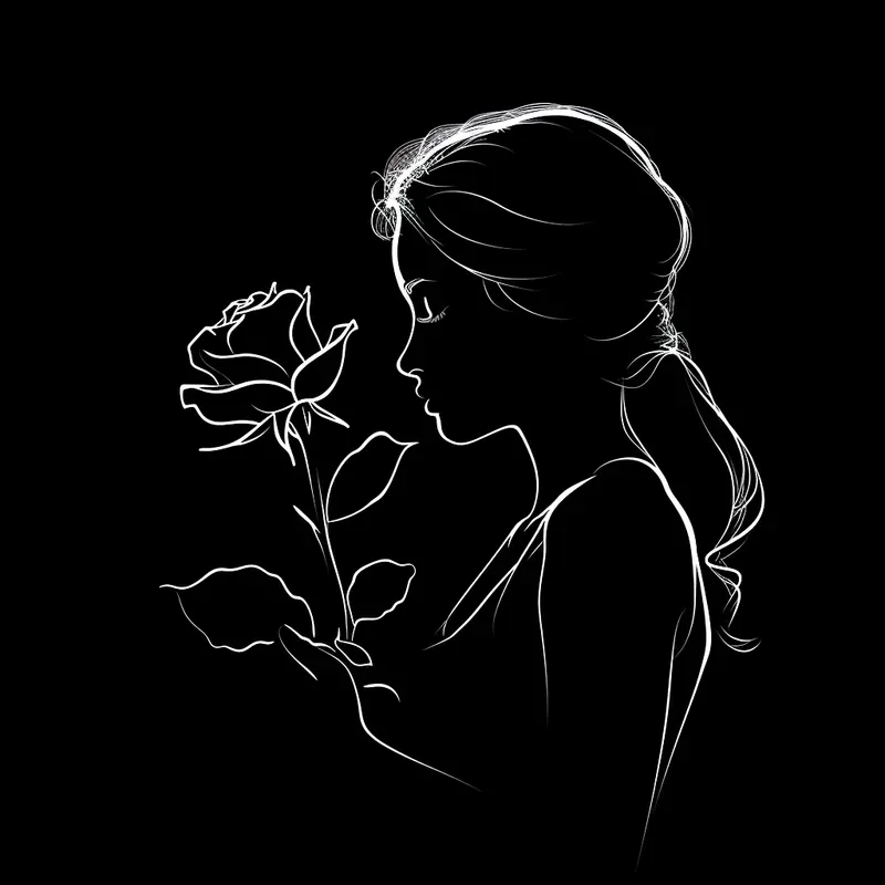 Silhouette Art In Black And White