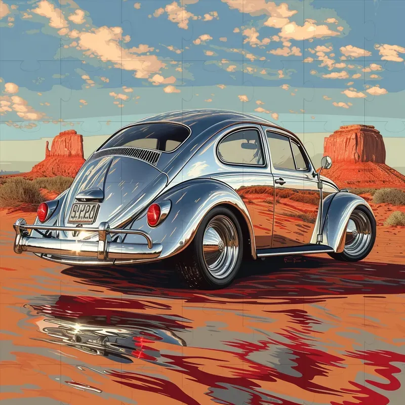 Realistic Car Photoshoot Illustrations