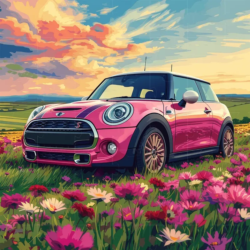 Realistic Car Photoshoot Illustrations