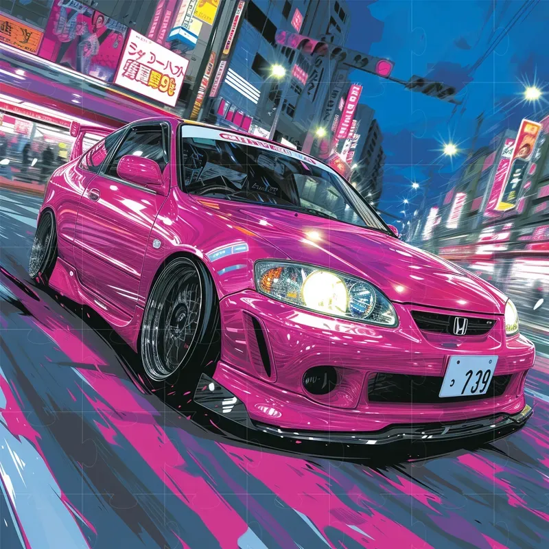 Realistic Car Photoshoot Illustrations