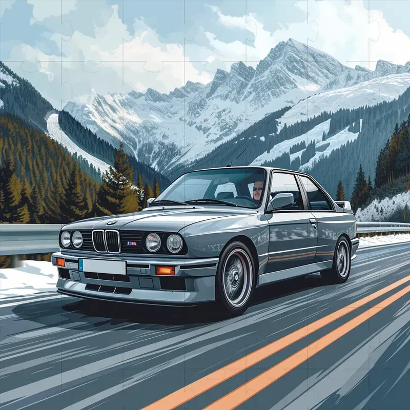 Realistic Car Photoshoot Illustrations
