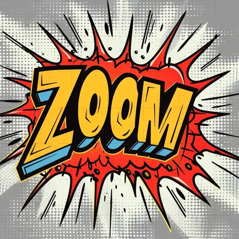 Retro Comic Style Pop Art Words