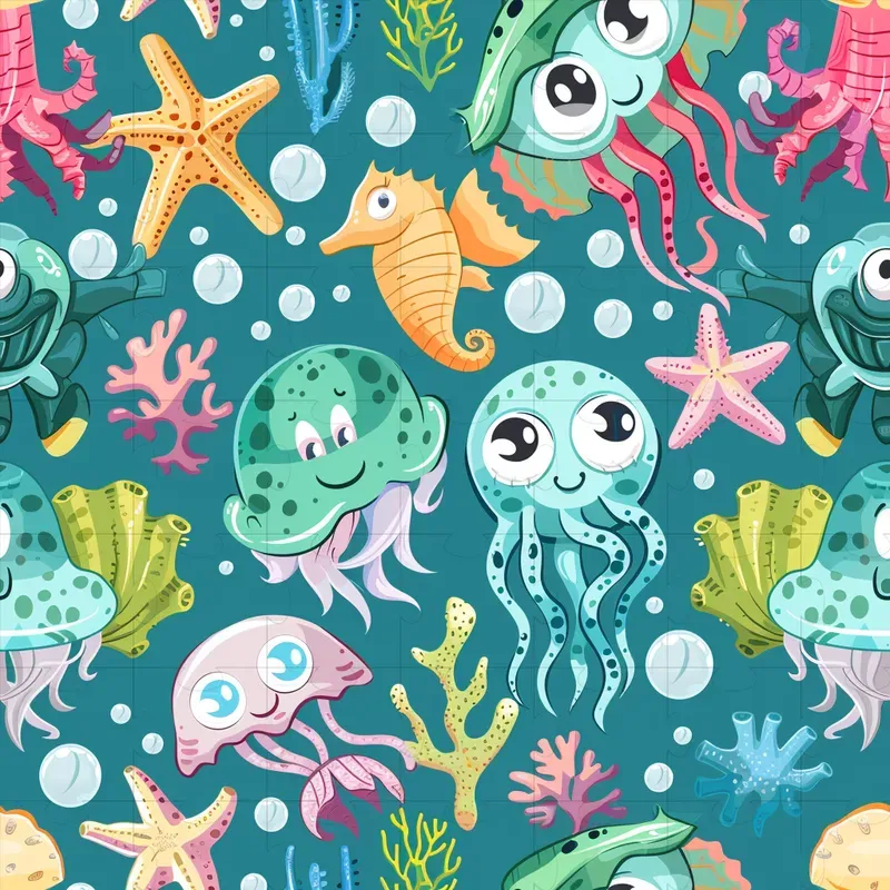 Cartoon Seamless Patterns
