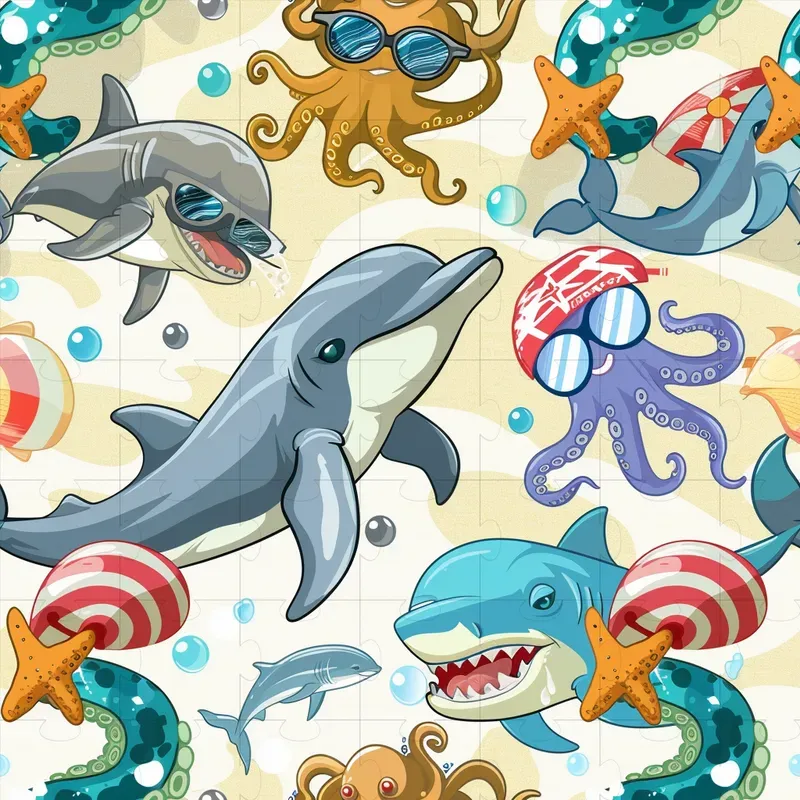 Cartoon Seamless Patterns
