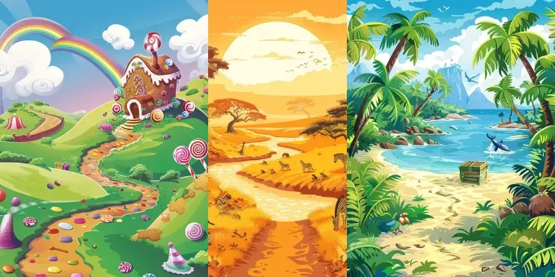 Vibrant Backgrounds For Kids Story Books generated by undefined