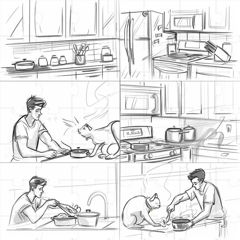 Storyboard Drawing Sketches