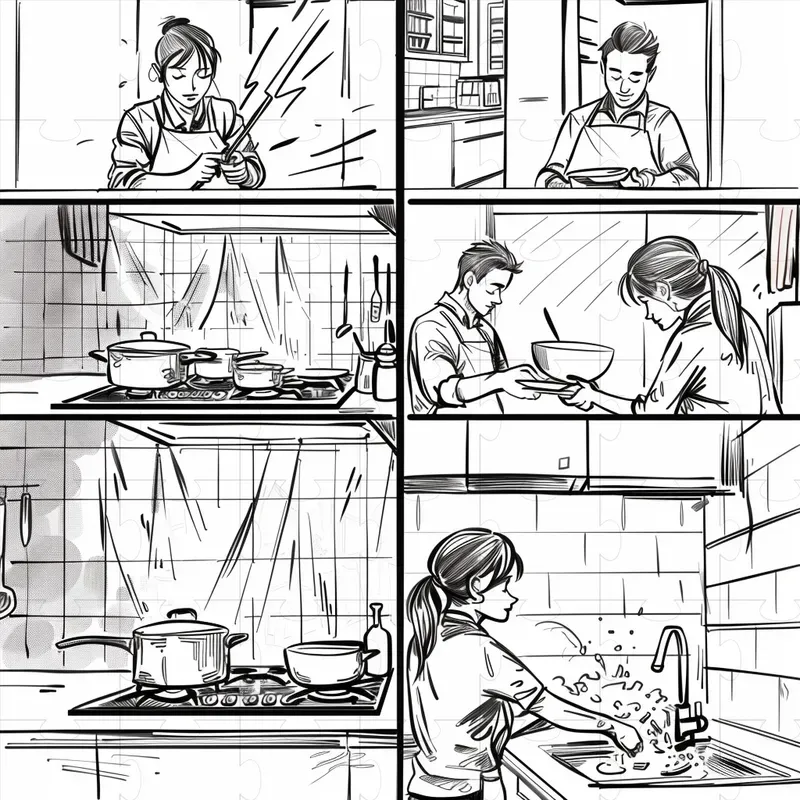 Storyboard Sketch Drawings