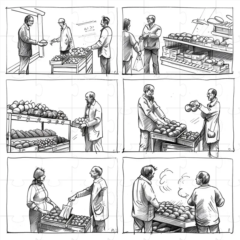 Storyboard Sketch Drawings
