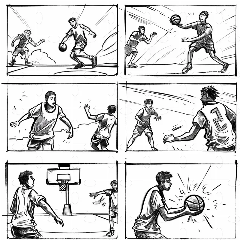 Storyboard Sketch Drawings