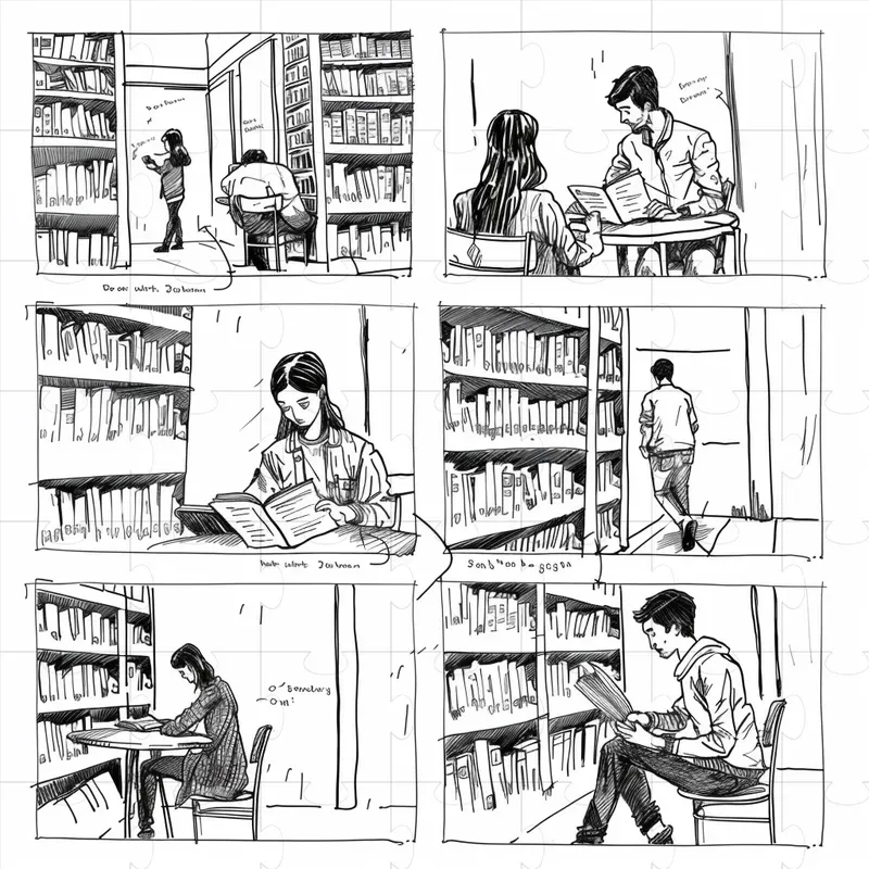 Storyboard Sketch Drawings