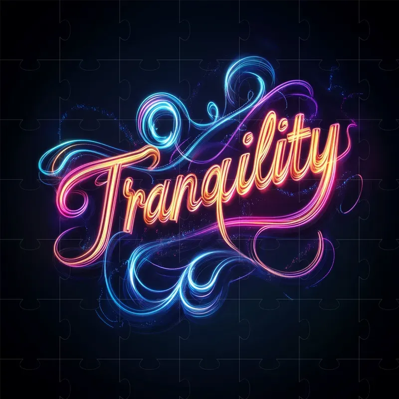 Neon Calligraphy Text Logos