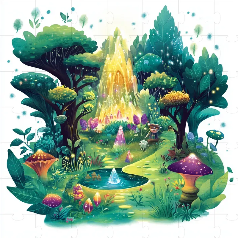 Colorful Fantasy Kids Story Books Art