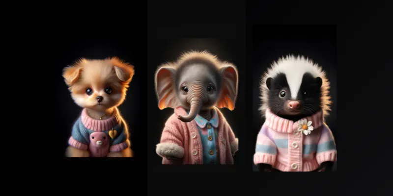 Cute Baby Animal Phone Wallpapers generated by undefined