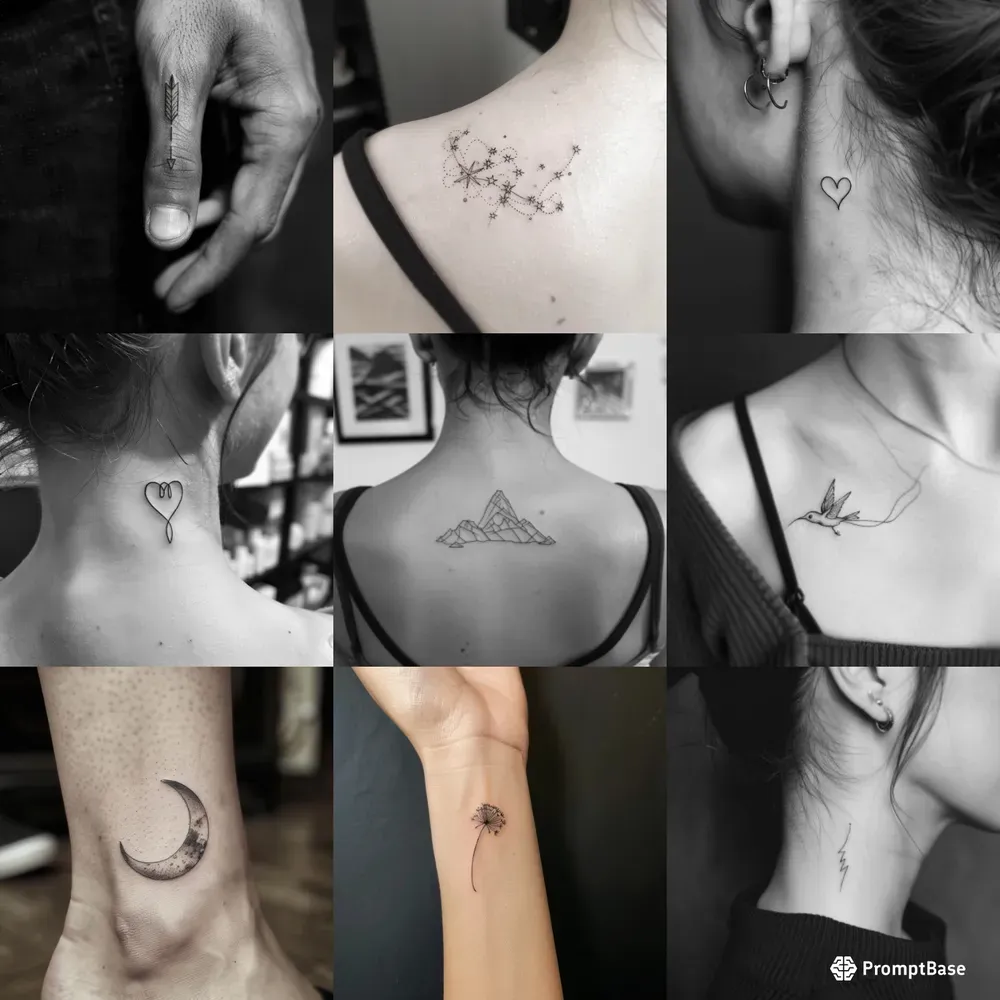 Elegant Simplicity Minimalist Tattoos