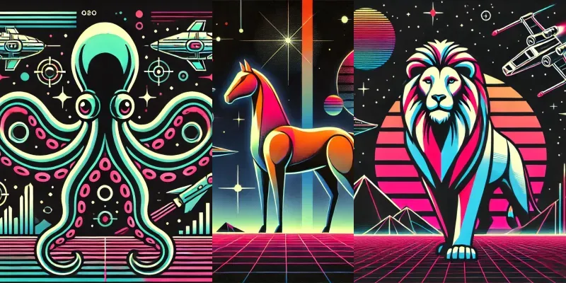 Stellar Echo Retrofuture Scifi Visions generated by undefined