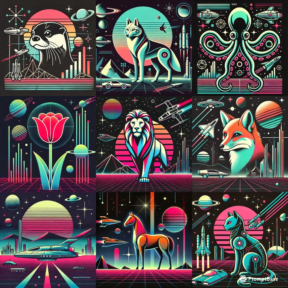 Stellar Echo Retrofuture Scifi Visions