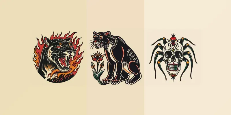 Custom 1950s American Tattoo Designs generated by undefined