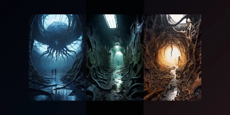 Alien Sci-fi Environments generated by undefined