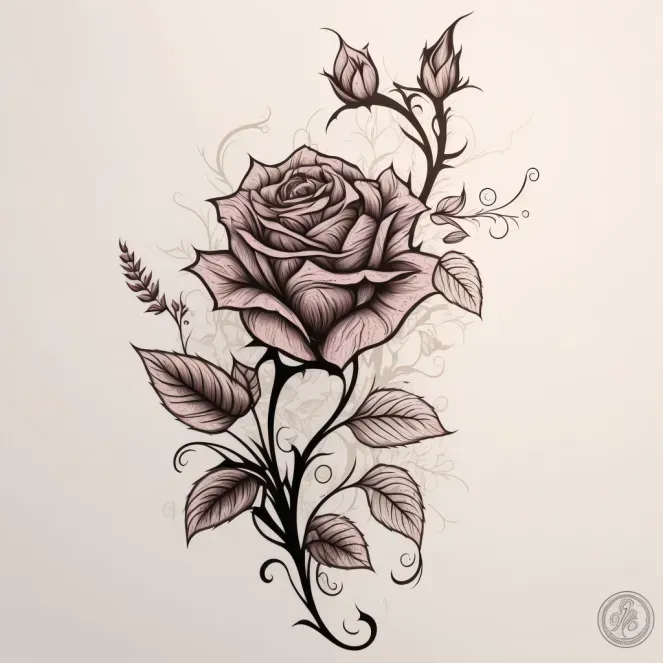 Floral Tattoo Templates