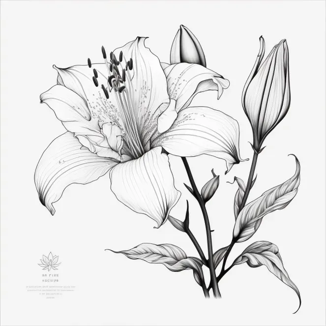Floral Tattoo Templates