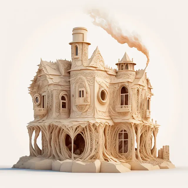 Organic Architectural Miniatures 3D
