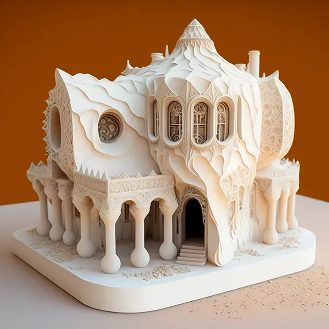 Organic Architectural Miniatures 3D