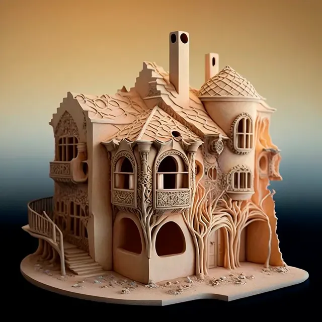 Organic Architectural Miniatures 3D