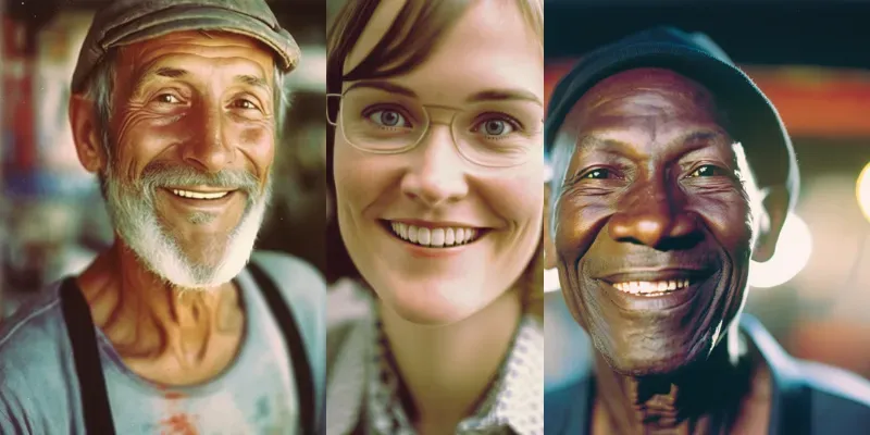 Smiling Portraits generated by undefined