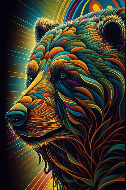 Psychedelic Animal Portraits