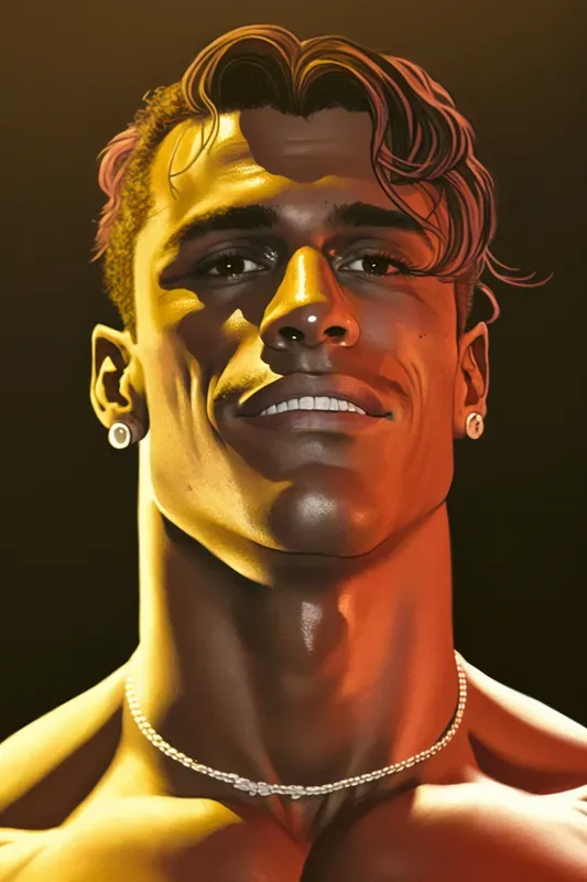 Gigachad Muscular Portraits