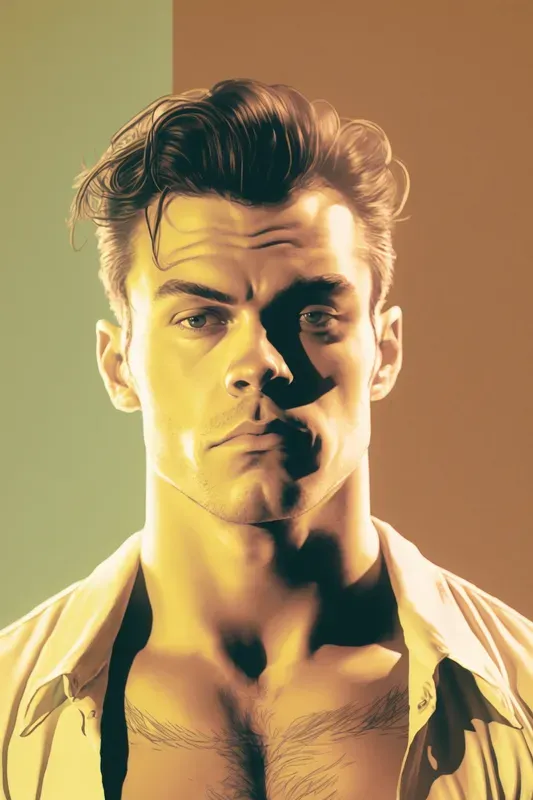 Gigachad Muscular Portraits