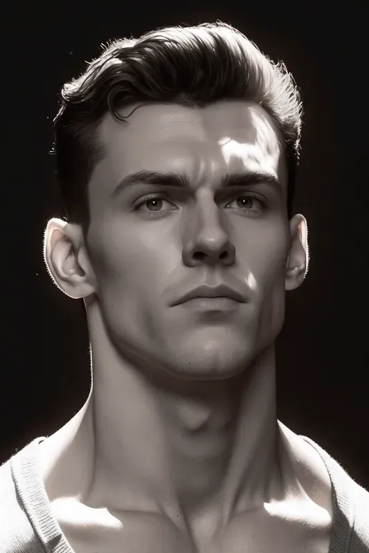 Gigachad Muscular Portraits