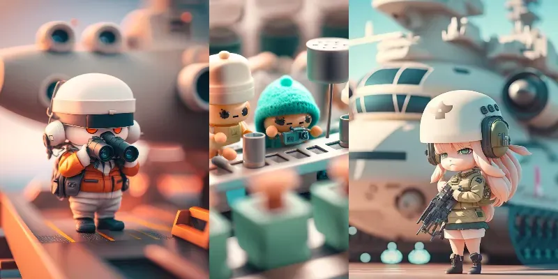 Super Cute Miniature Worlds Series generated by undefined