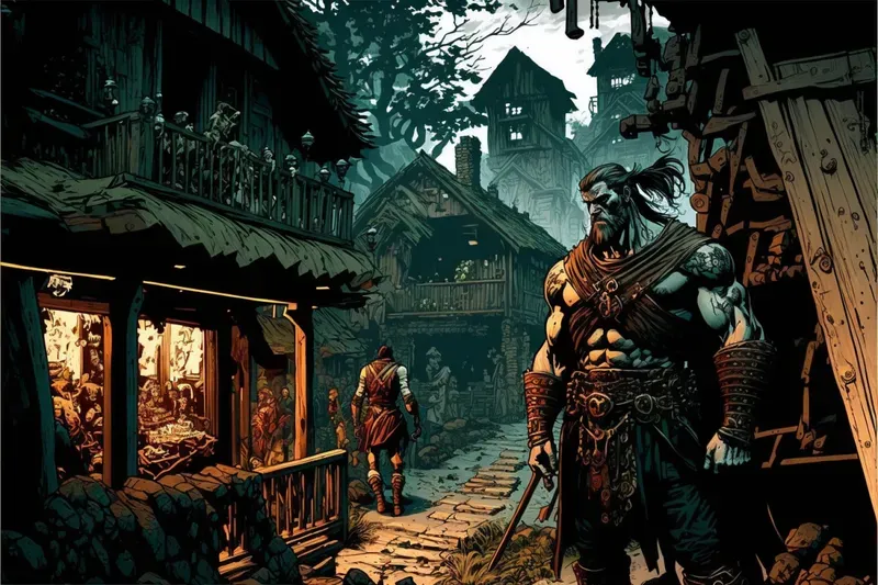 Comic Style Characters And Scenes