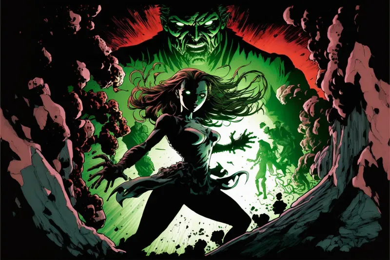 Comic Style Characters And Scenes