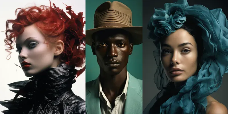 Duotone Portraits generated by undefined
