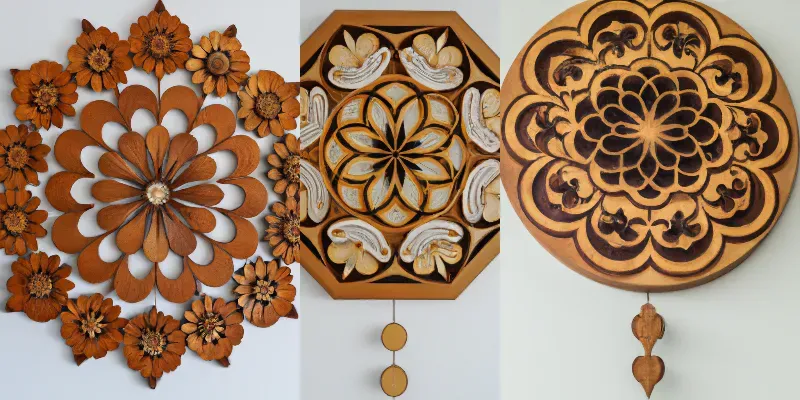 Mandala Wood Art generated by undefined