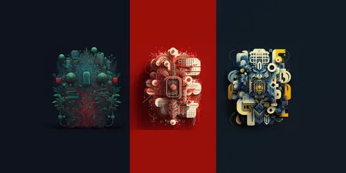 Abstract Wall Art generated by midjourney