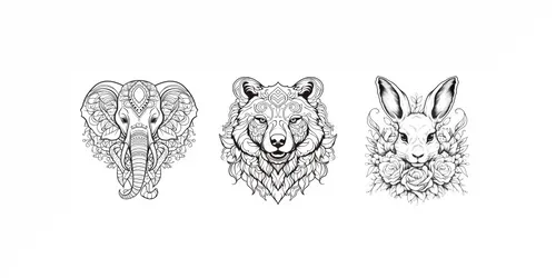 Animals For Your Coloring Books generated by midjourney