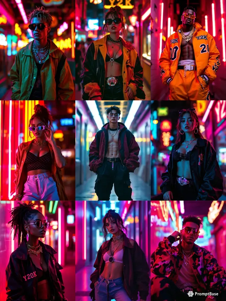 Y2k Aesthetic Street Fashion Photographs