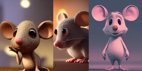 Cute Little Mouse generated by stable-diffusion
