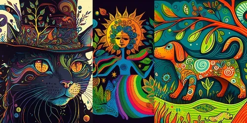 Chaotic Fantasy Designs generated by midjourney